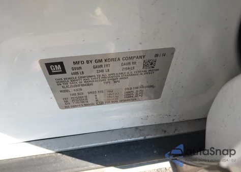 2015 Buick Encore Leather from USA, damaged, VIN KL4CJGSB4FB043846